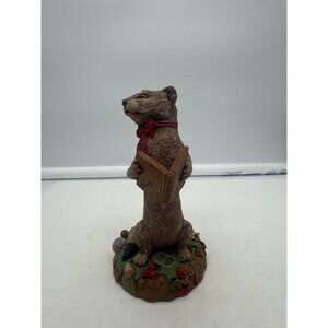 Tom Clark "Pop" the Weasel Figurine Christmas Caroler Series Artist Signed